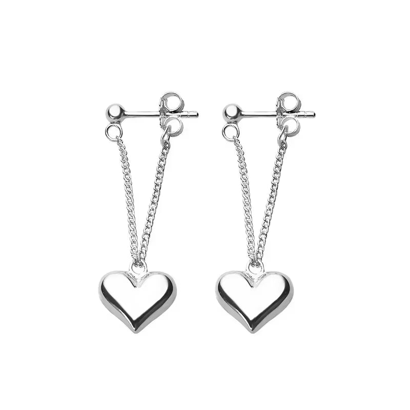 HEART CHAIN EARRING