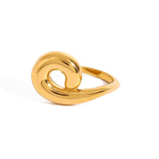 GOLD SNAIL RING