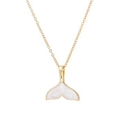 GOLD WHALE NECKLACE