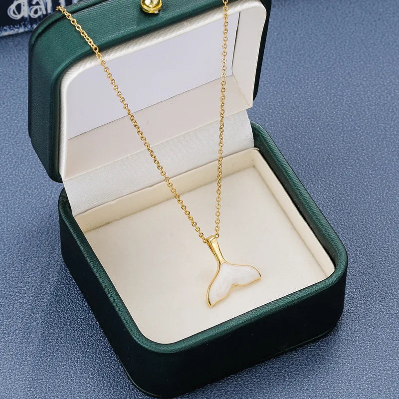 GOLD WHALE NECKLACE