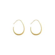 OVAL HOOP EARRINGS