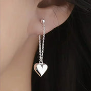 HEART CHAIN EARRING